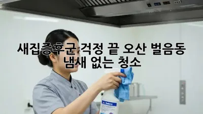 새집증후군 걱정 끝! 오산 벌음동 냄새 없는 청소