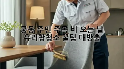✨ 궁동 주민 주목! 비 오는 날 #유리창청소 꿀팁 대방출 💦